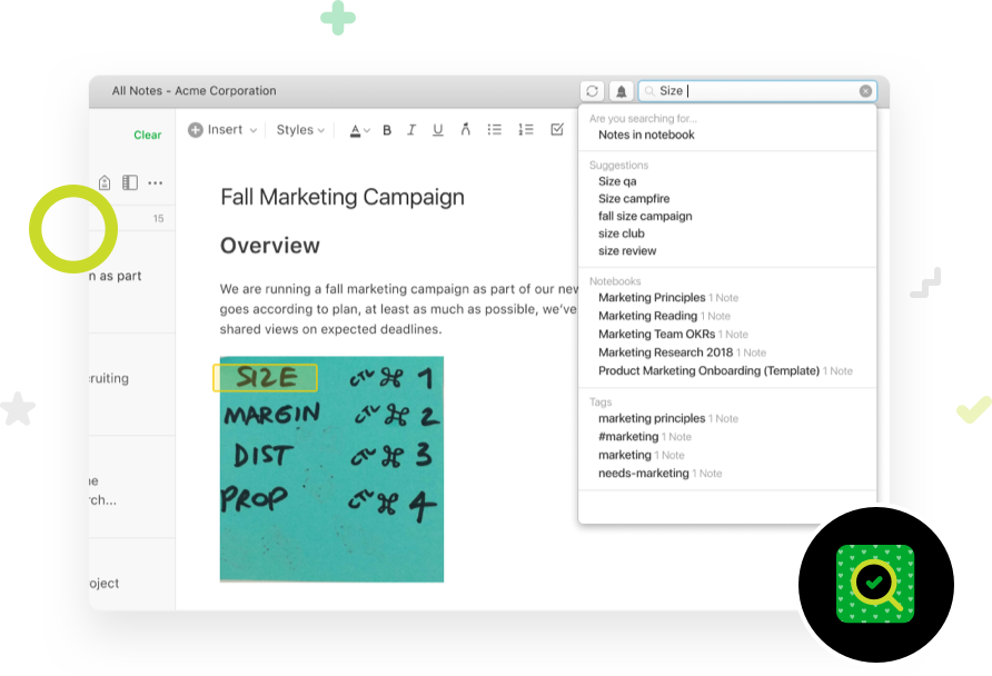 Evernote to do list template
